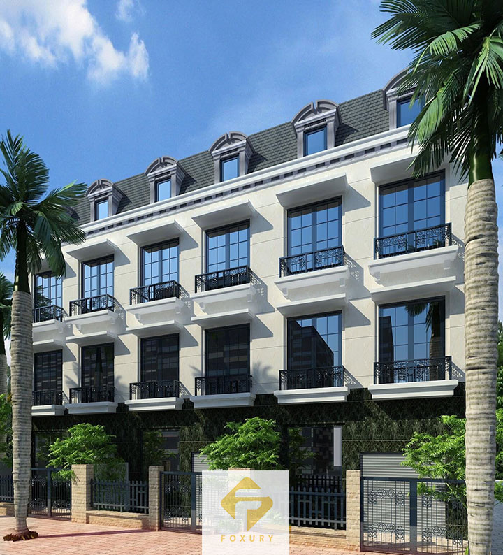 thiết kế nhà phố phong cách tân cổ điển