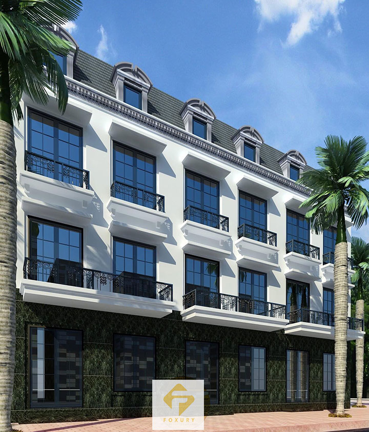 thiết kế nhà phố phong cách tân cổ điển