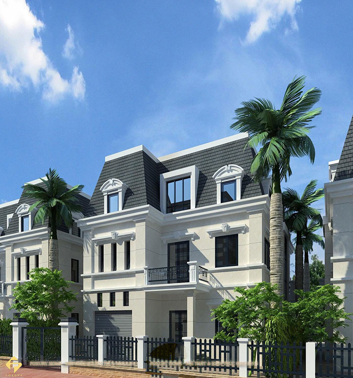 hết kế nội thất biệt thự tân cổ điển 3 tầng