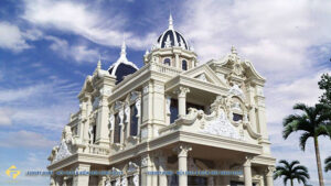 thiết kế kiến trúc biệt thự cổ điển lâu đài