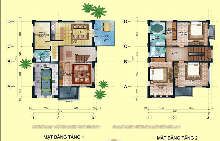 Thiết kế tầng 2