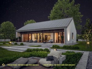 thiết kế nhà vườn truyền thống