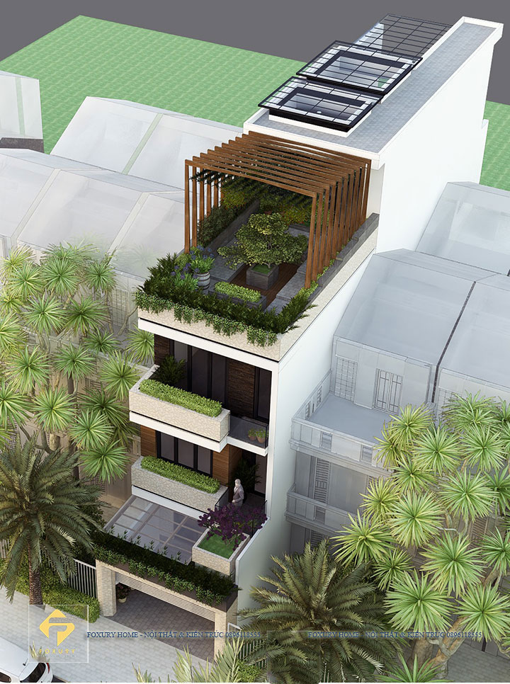 View 3D tổng quan ngôi nhà