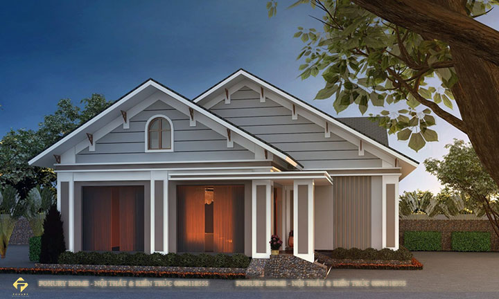 Thiết kế 3D nhà mái Thái T-Eco