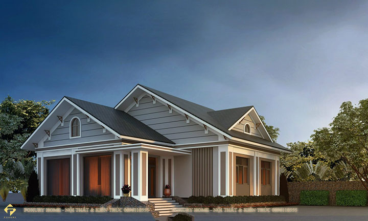 Thiết kế 3D nhà mái Thái T-Eco