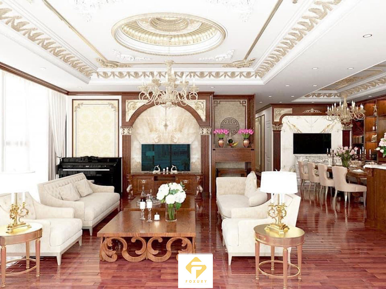 Thiết kế nội thất phòng khách
