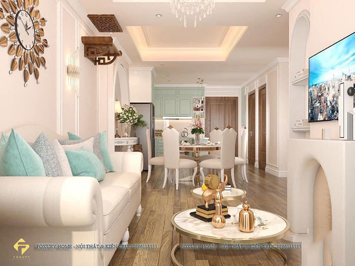 thiết kế nội thất chung cư tân cổ điển
