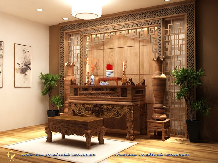 Nội thất phòng thờ