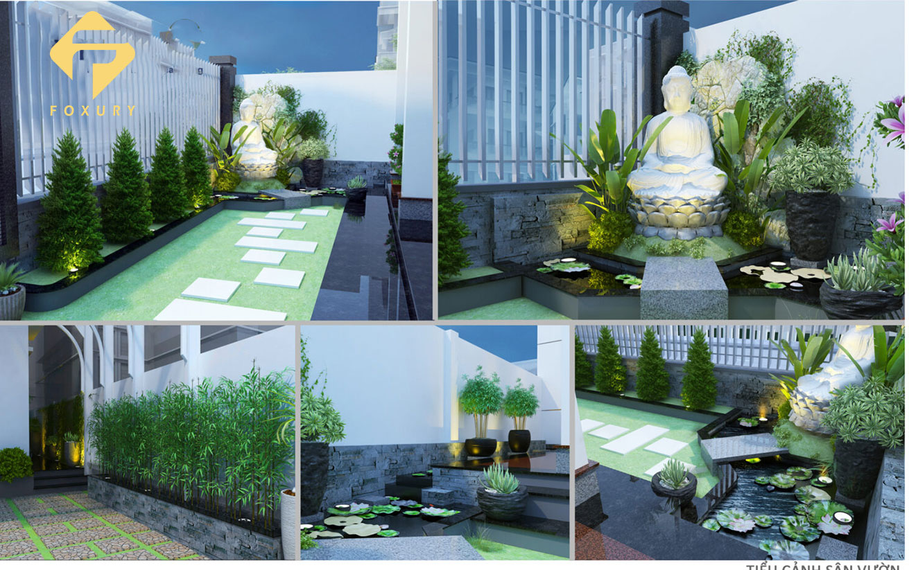 tiểu cảnh sân vườn