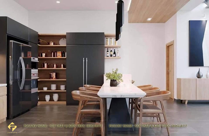 Nội thất bếp và phòng ăn