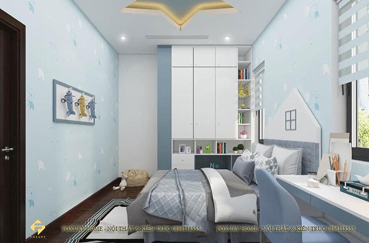Thiết kế phòng ngủ con trai