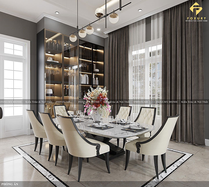 Thiết kế nội thất phòng ăn