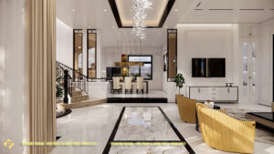 thiết kế nội thất căn hộ Penhouse