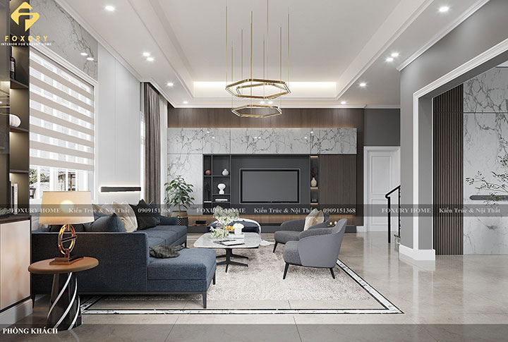 Thiết kế nội thất phòng khách
