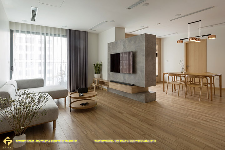 thiết kế nội thất căn hộ 45m2