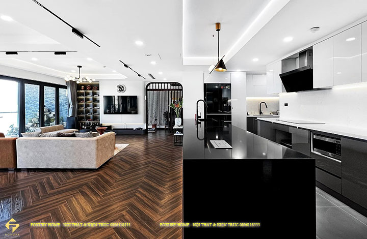 phòng khách và bếp