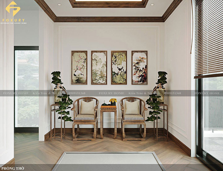 Thiết kế nội thất phòng thờ