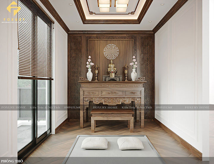 Thiết kế nội thất phòng thờ