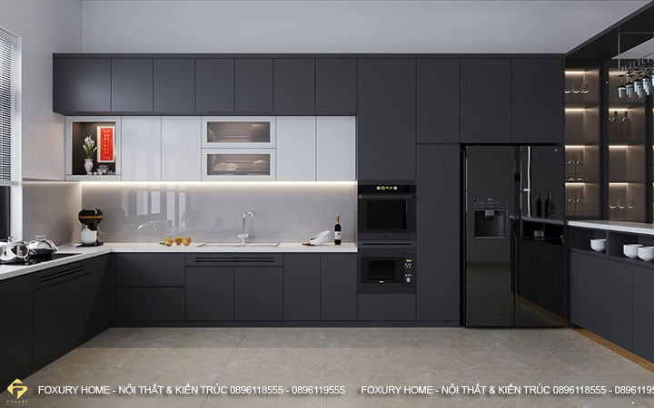 tủ bếp công nghiệp