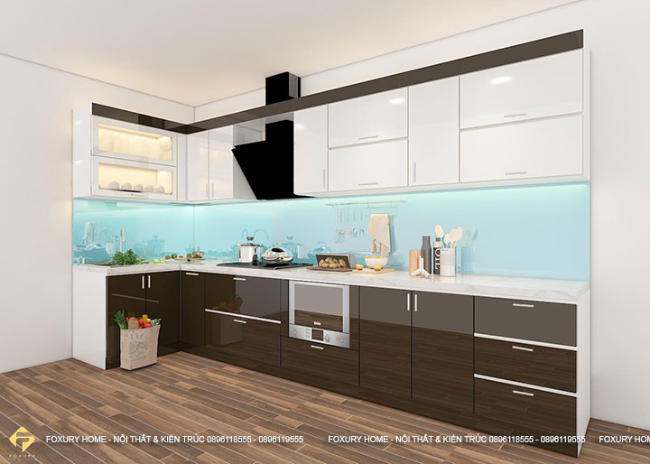 Tủ bếp gỗ công nghiệp MDF