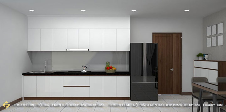 Tủ bếp gỗ công nghiệp HDF