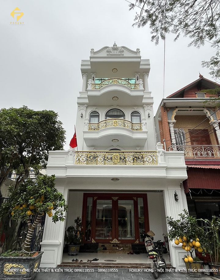 thiết kế thi công nội thất nhà phố 3 tầng