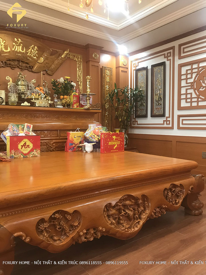 thiết kế phòng thờ