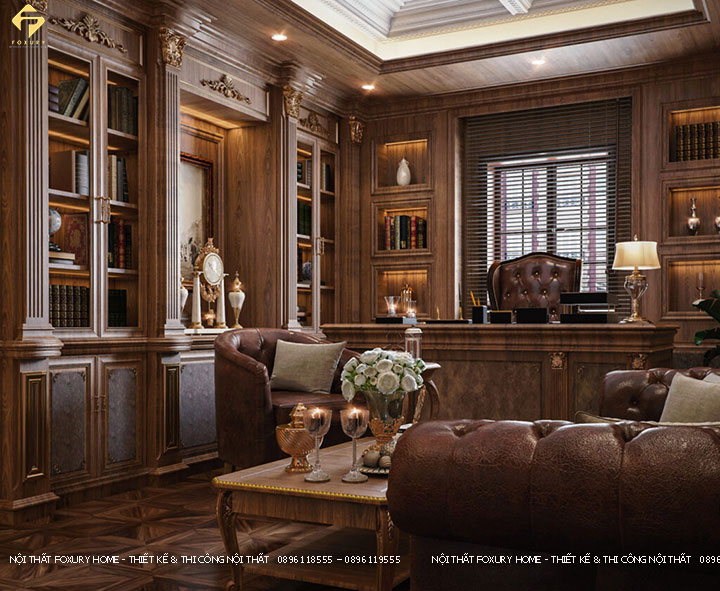 thiết kế văn phòng Phong Cách Cổ Điển