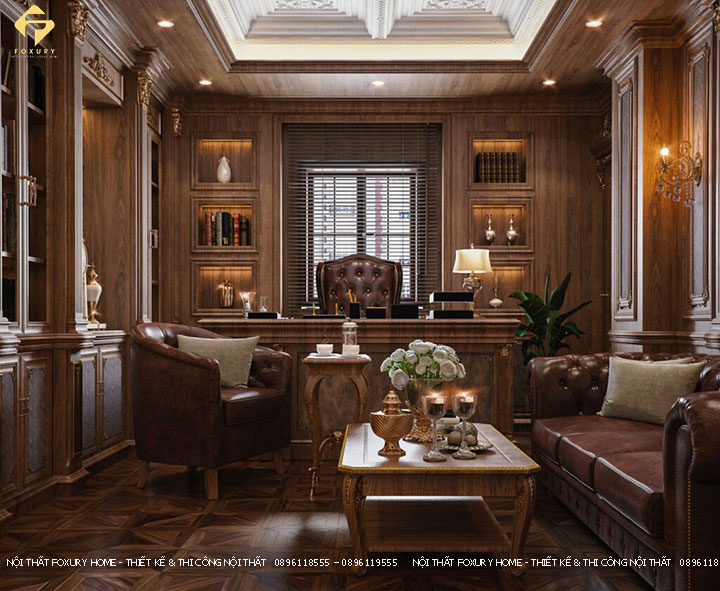 thiết kế văn phòng Phong Cách Cổ Điển