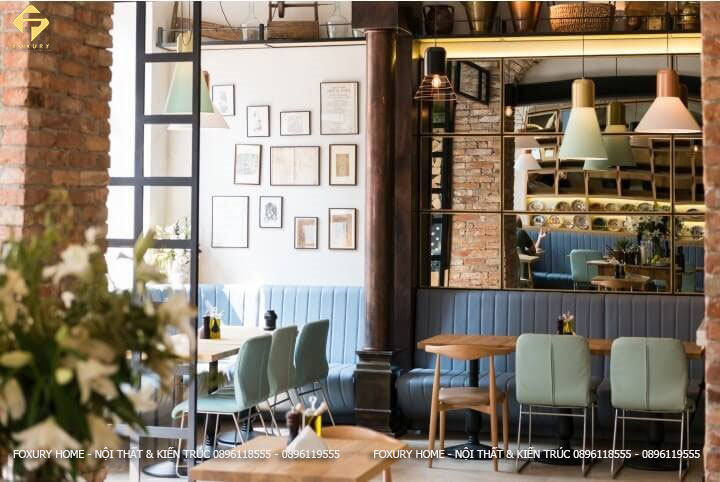 Thiết kế quán cà phê đẹp theo phong cách Rustic