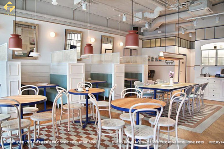 thiết kế thi công nội thất quán cafe Coastal