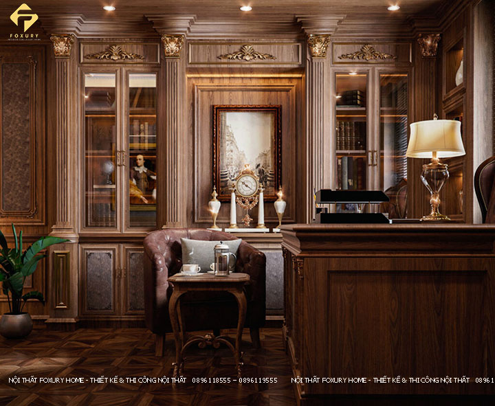 thiết kế văn phòng Phong Cách Cổ Điển