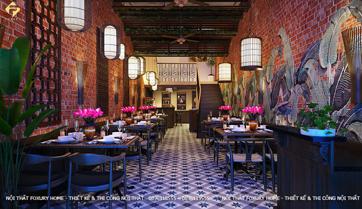 thiết kế nội thất nhà hàng đặc sản Việt Nam