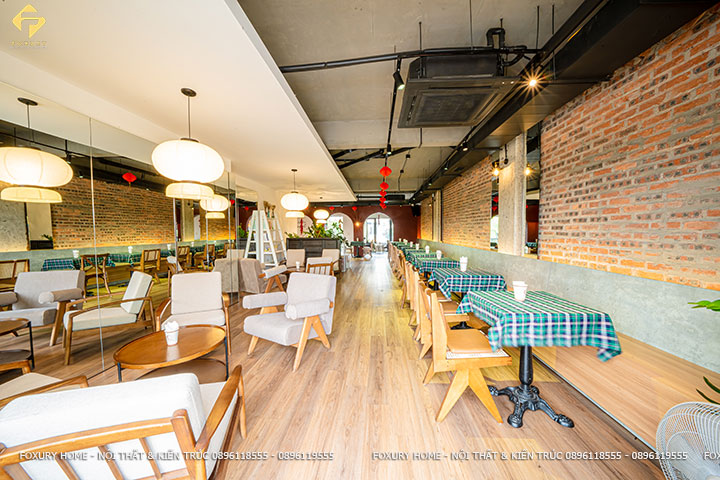 thiết kế và thi công nội thất quán cafe Sun & Moon