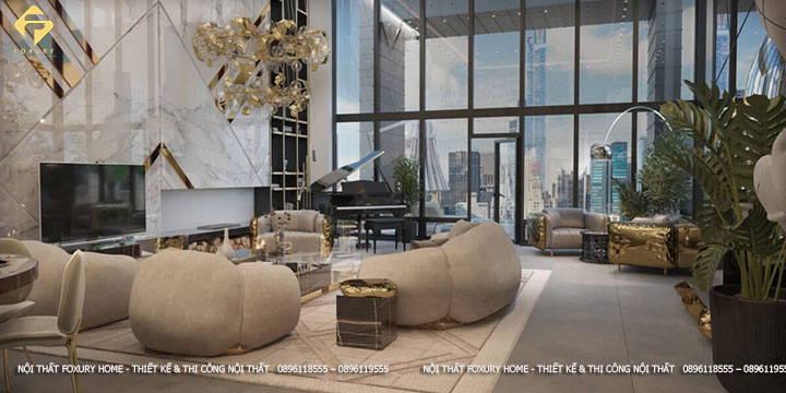 Mẫu phòng khách Luxury