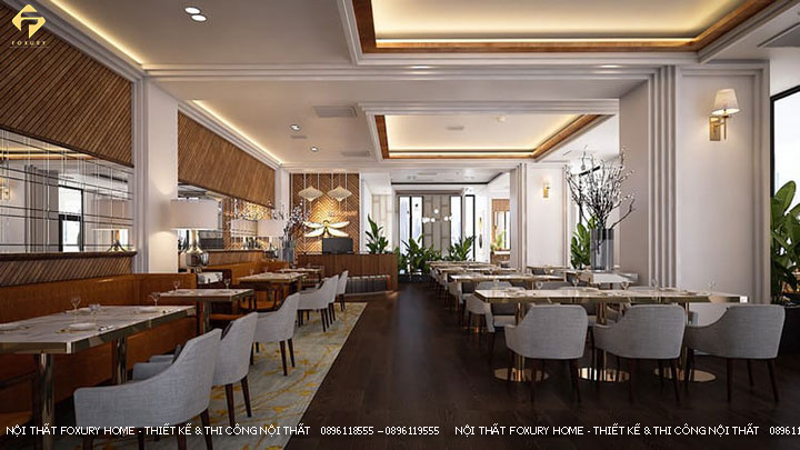 Nhà hàng thiết kế theo phong cách hiện đại