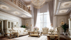 Thiết kế nội thất phòng khách đẹp tân cổ điển