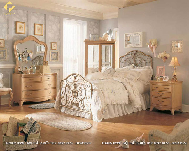 Phòng ngủ theo phong cách tân cổ điển