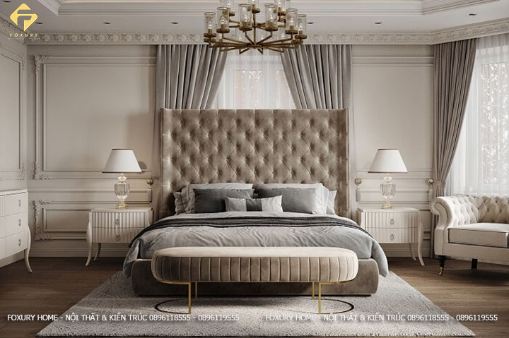 Phòng ngủ theo phong cách tân cổ điển