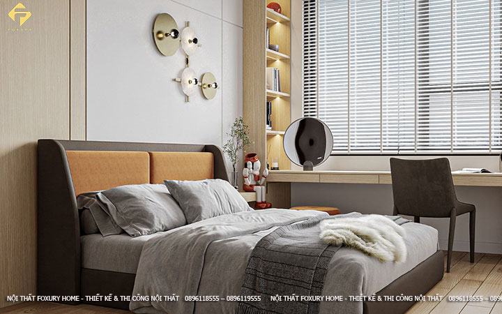 Thiết kế phòng ngủ master hiện đại