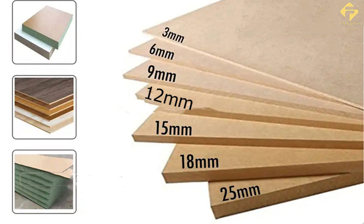 độ dày gỗ công nghiệp