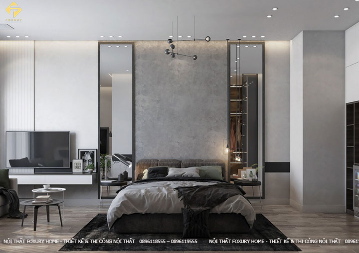 Thiết kế phòng ngủ master đơn giản