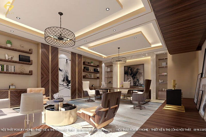 Thiết kế văn phòng làm việc phong cách Luxury