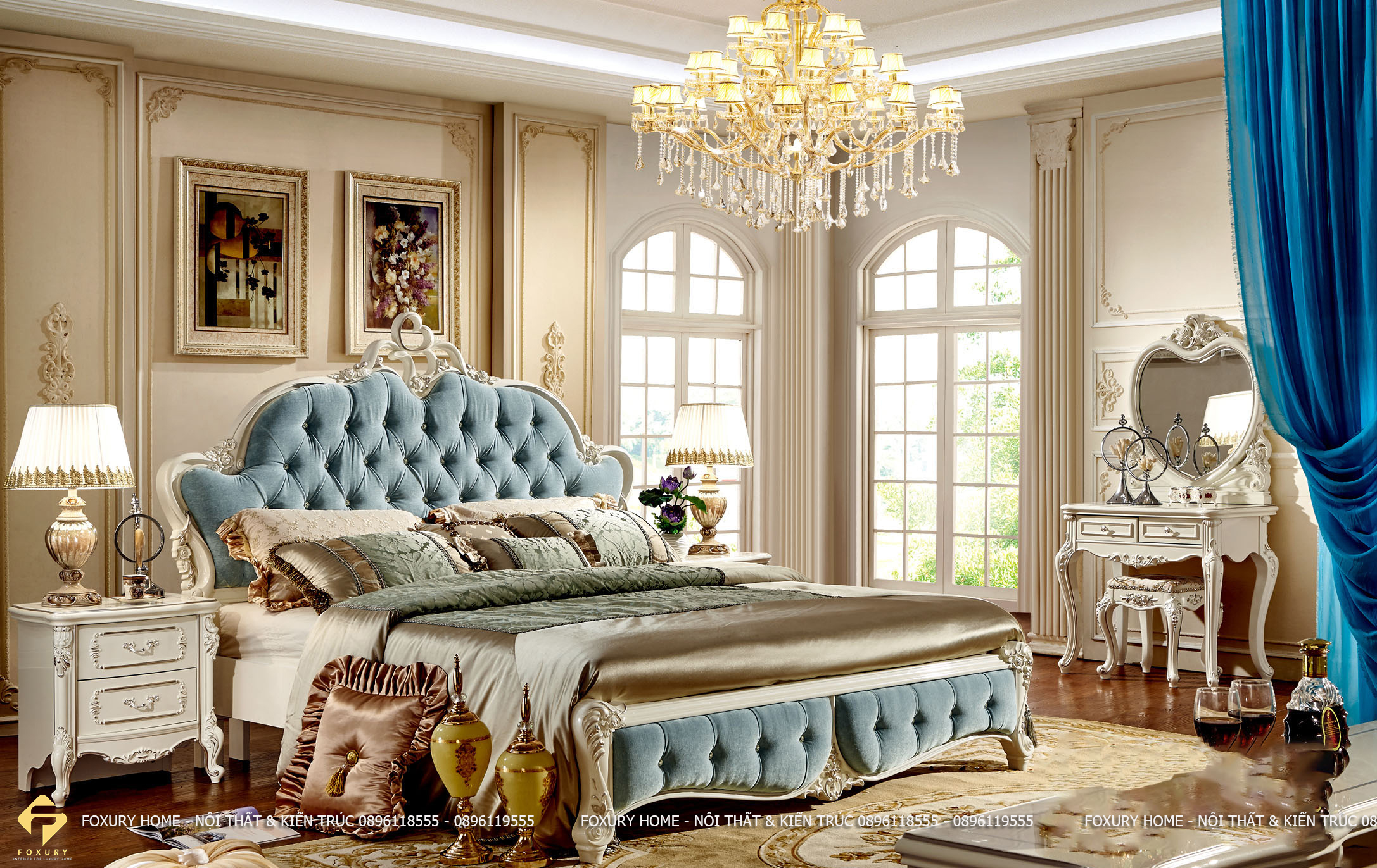 Phòng ngủ theo phong cách tân cổ điển