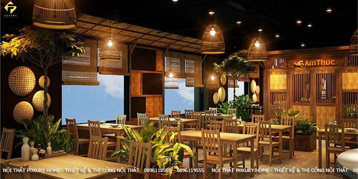 thiết kế nội thất nhà hàng đặc sản Việt Nam