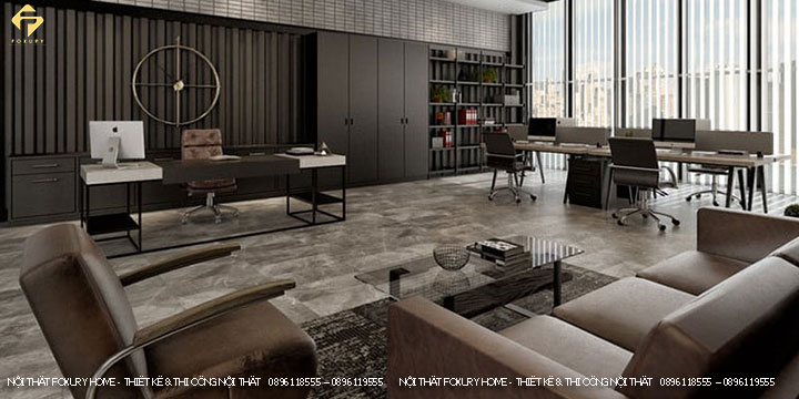 Thiết kế văn phòng làm việc phong cách Luxury