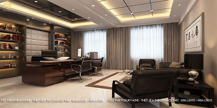 Thiết kế văn phòng làm việc phong cách Luxury