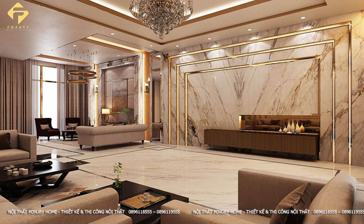 Mẫu phòng khách Luxury