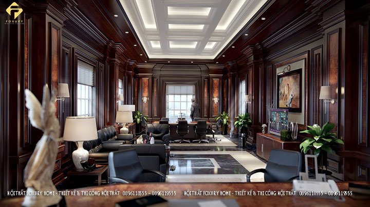 thiết kế văn phòng Phong Cách Cổ Điển