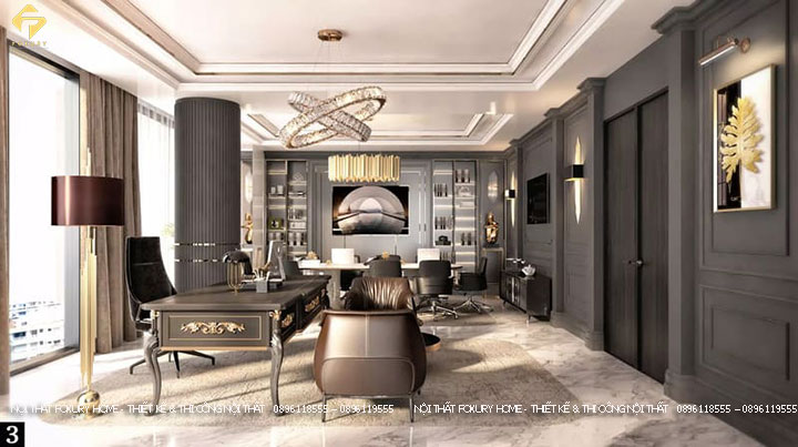 Phong cách thiết kế văn phòng tân cổ điển